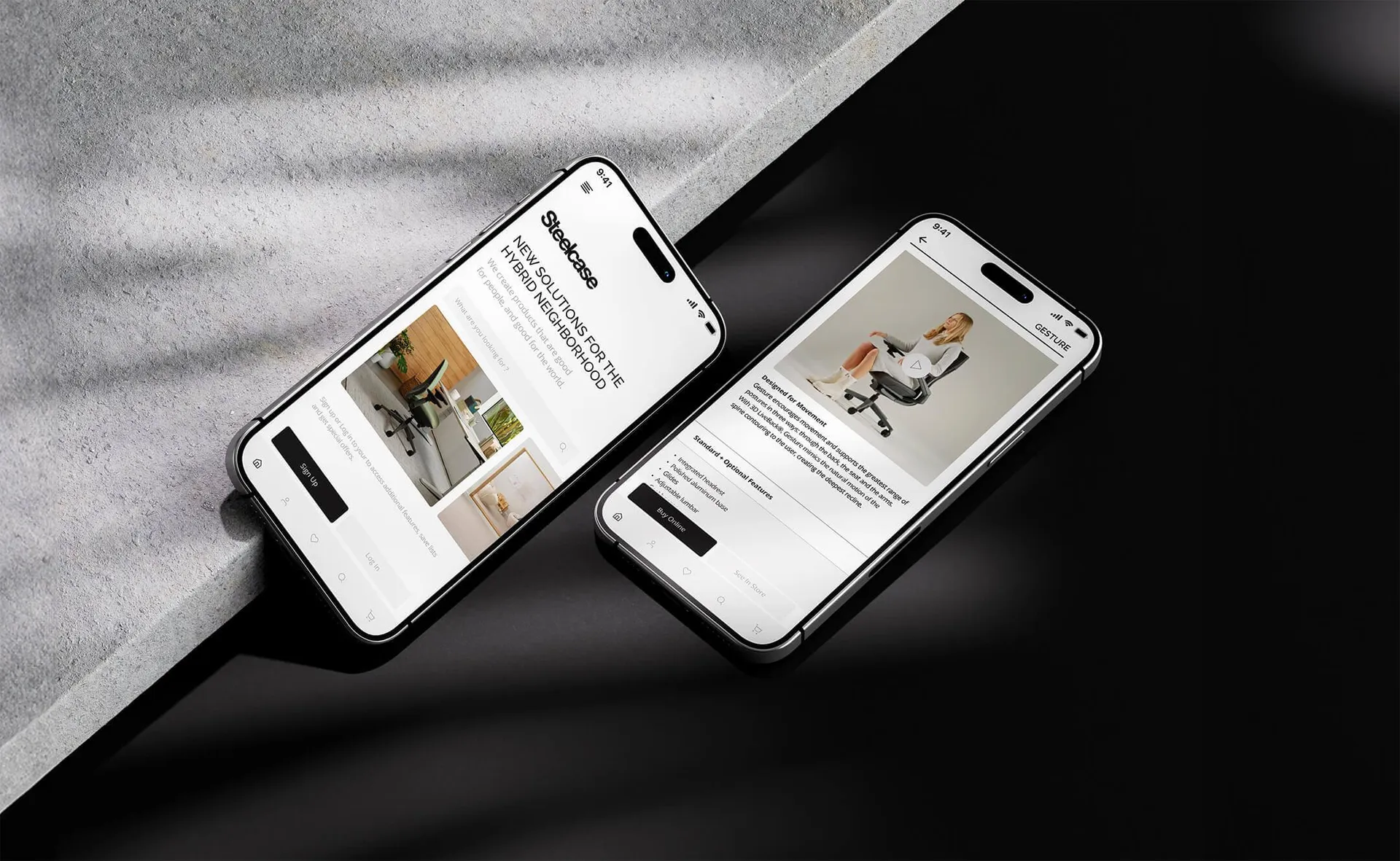 Steelcase — Mobile app UX/UI design case study